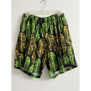 Sauvage LA Swim Trunks Banana Leaf Print Print Mens Size 30 Board Shorts